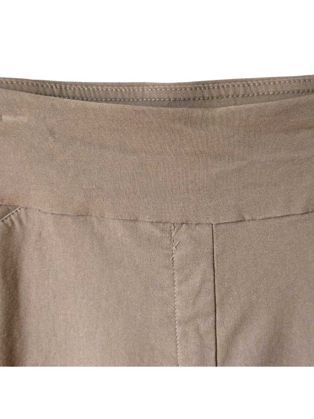 Alfred Dunner Womens Plus-Size 20W Cropped Stretch Pants In Taupe Brown - Picture 4 of 14